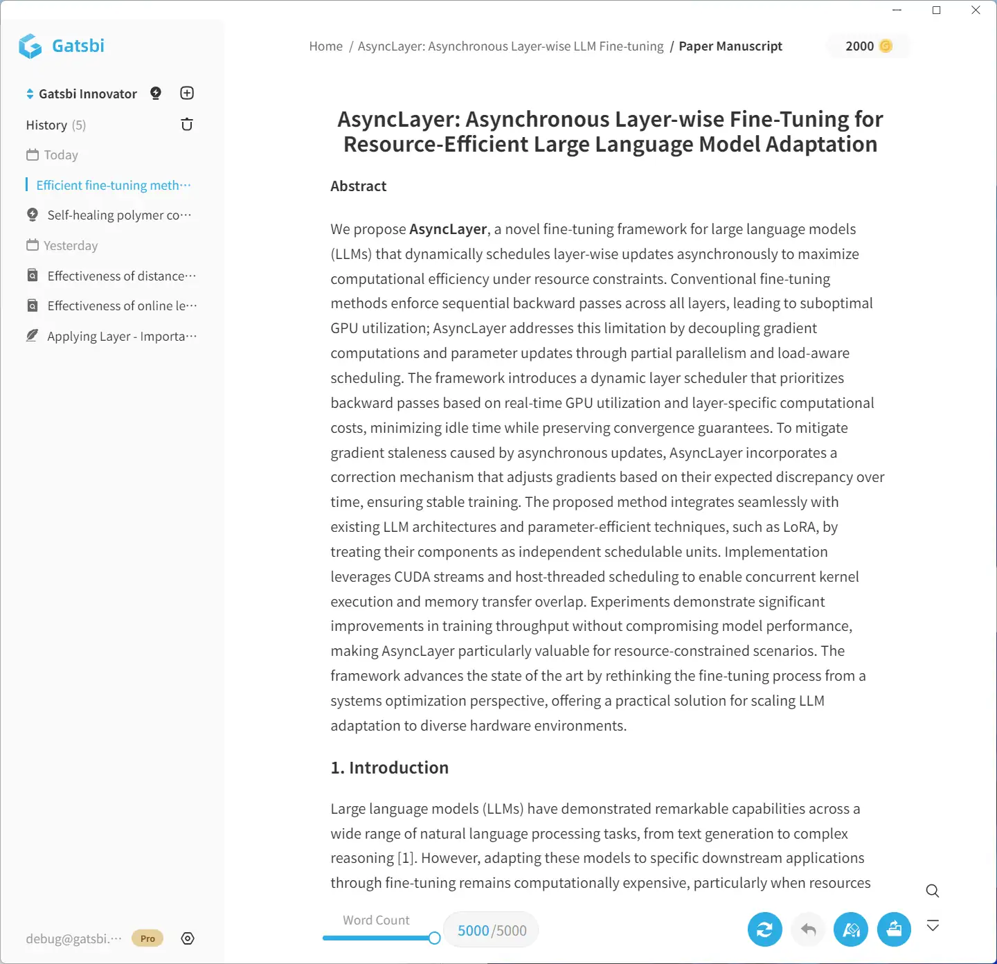 Gatsbi generated paper screenshot 1